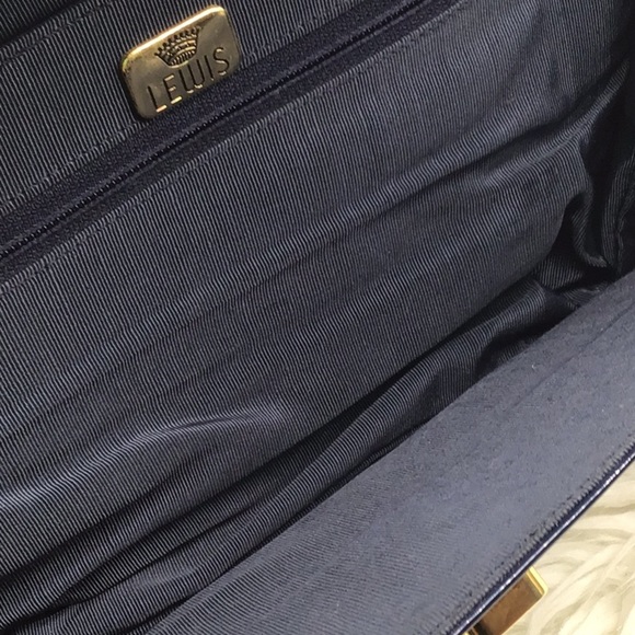 🌼3/$13🌼BUNDLE DEAL! Navy Blue Patent Clutch/Shoulder Bag - Picture 6 of 10